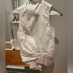 Elegant White Sleeveless Blouse